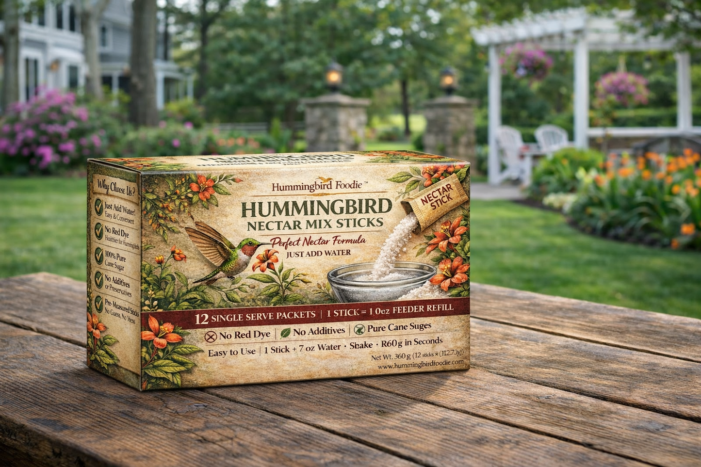 Hummingbird Nectar Sticks — Instant, 12 Single Serve Sticks Mix
