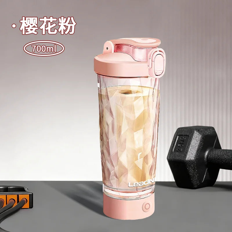 700ml Electric Protein Powder Mixing Cup Automatic Shaker Bottle Mixer Shake Bottle Milk Coffee Blender Kettle fro Gym outdoor