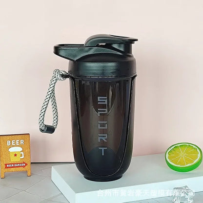 590ML Blender Shaker Bottle with Plastic Whisk Ball BPA Free Plastic Protein Shakes Leakproof for Powder Workout Gym Sport New