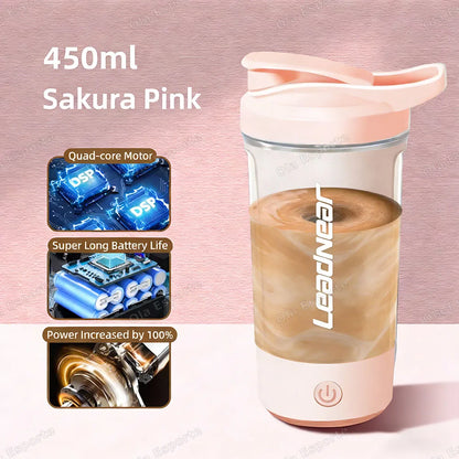 Electric Blender Cup Portable Blender Cup Milk Powder Protein Powder Blender Automatic Shaker Cup Home Travel Outdoor Sports Gym